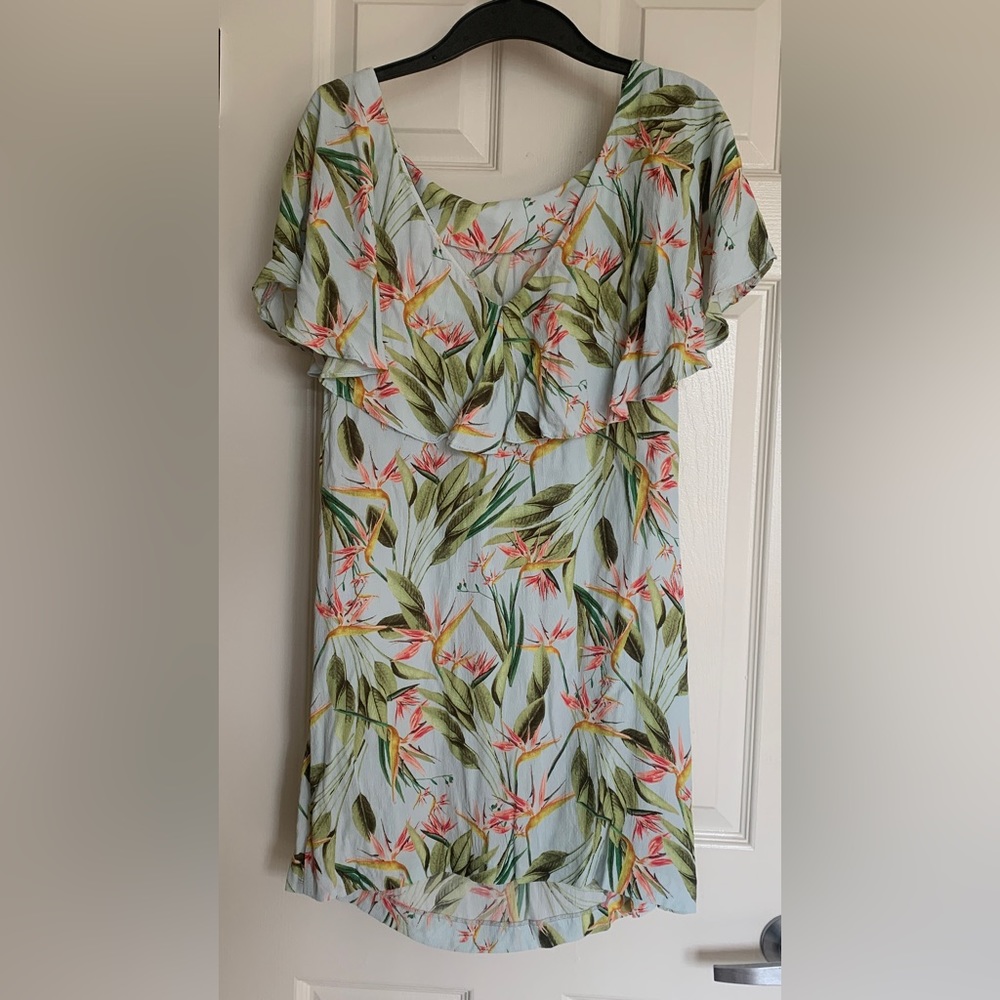 Floral Dress with Flounce